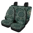 thumbnail image 1 of Pzuqiu Datura Floral Front and Rear Seat Cover Set 3 Pieces, Car Seat Covers Polyester Lightweight Full Set for Sedans Trucks Cars, 1 of 10