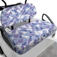 thumbnail image 1 of Pzuqiu Dinosaur Silhouette Camo Golf Cart Seat Cover Set - 2-Piece Stretchable Washable Protector | Fits EZGO, Club Car & Yamaha | Fun Golf Cart Accessory, 1 of 10