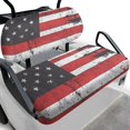 thumbnail image 1 of Pzuqiu Distressed American Flag 2-Piece Golf Cart Seat Covers - Breathable Washable Universal Fit for Most 2-Seater Golf Carts, 1 of 10