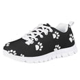 thumbnail image 1 of Pzuqiu Dog Paw Black Sneakers for Girls Size 11 Lightweight Mesh Running Athletic Shoes Comfortable Walking Shoes Lace Up, 1 of 4