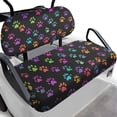 thumbnail image 1 of Pzuqiu Dog Paw Print Golf Cart Accessories Seat Covers Lightweight Golf Blanket Breathable Stretchable Protective Cushion Fits for EZGO Club Car and More 2 Person Seats Golf Carts, 1 of 7