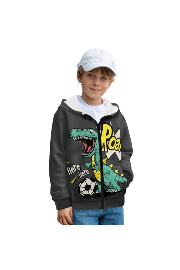 Dragon Hoodies for Kids 11-13 Lightness Comfortable Full Zip Hooded Kids Sweatshirt Warm Long Sleeve Jacket Outfits Fashion Toddler Fall Coat for Boys Teens Youth