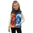 thumbnail image 1 of Pzuqiu Dragon Sleeveless Vests Casual Clothes for Boys 9-10 Soft Lightweight Zipper Winter Sleeveless Jacket with Pockets Fleece Fall Outfits Fashion Clothing for Daily Life, 1 of 7