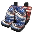 thumbnail image 1 of Pzuqiu Eagle Seat Protection Cover Full Set Car Seat Covers Full Set, Fashion Easy to Install Front and Rear Seat Cover Set Fit for Sedans Cars SUV, 1 of 10