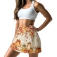 thumbnail image 1 of Pzuqiu Fall Pumpkin Womens Golf Skorts with Shorts and Pockets High Waisted,Quick Dry,Athletic Tennis Skorts,with Pockets,Built-in Shorts,for Golf Active Running Gym Training, 1 of 7