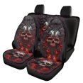 thumbnail image 1 of Pzuqiu Fiery Skull Car Seat Covers Easy to Install Front and Rear Seat Cover Set Fashion Interior Auto Interior Accessories Fit for Trucks most Cars, 1 of 10