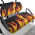 thumbnail image 1 of Pzuqiu Fire Flame Design Golf Seat Covers Comprehensive, for Outdoor Vehicle, Golf Cart Polyester Seat Cover, Compatible with Club Car Precedent Golf Carts, 1 of 9
