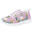 thumbnail image 1 of Pzuqiu Floral Alpaca Girls Sneakers Size 12 Lightweight Breathable Running Shoes Little Kids Outdoor Sports Shoes Casual Flat Walking Shoes, 1 of 5