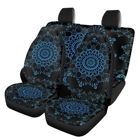 Pzuqiu Floral Design Car Seat Covers Breathable, for Sedan Seats SUV Seats Car Seats Suitable for Cars Trucks