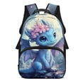 thumbnail image 1 of Pzuqiu Floral Dragon Kids Backpack for Ages 6-18 K-12 Students Large Capacity Lightweight Adjustable Straps 17 Inch Elementary School Backpack for Back to School Daily Use, 1 of 7