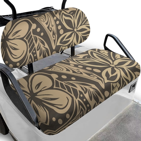 Pzuqiu Floral Golf Cart Seat Covers Easy to Install, Fit for Golf Cart Seats Outdoor Suitable for Ezgo Golf Cart Most 2-Seater Carts