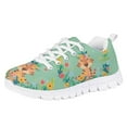 thumbnail image 1 of Pzuqiu Floral Tiger Girls Sneakers Size 2 Lightweight Casual Running Shoes Comfortable Walking Shoes Kids School Shoes Lace Up, 1 of 5
