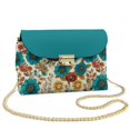 thumbnail image 1 of Pzuqiu Flower Print Crossbody Leather Bags for Women Minimalist Lightness Leather Quilted Shoulder Bag with Chain Strap Functional Fashion Casual Gifts for Women, 1 of 7