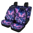 thumbnail image 1 of Pzuqiu Galaxy Butterfly with Florals Car Seat Covers Full Set Front and Rear Seat Cover Set Interior Decor Breathable Car Seat Covers Set Fit for Trucks Cars, 1 of 10