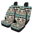 thumbnail image 1 of Pzuqiu Geometric Animal Pattern Car Seat Covers Full Set 3 PCS, Front and Rear Seat Cover Set Polyester Non-Slip Automobile Interior Decorate Accessories, 1 of 10