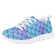 thumbnail image 1 of Pzuqiu Girl/Boy Running Shoes Mermaid Pattern Ultralight Comfortable Child Tennis Shoes Breathable Mesh Kids Shoes Size 4, 1 of 7