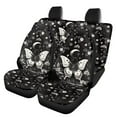 thumbnail image 1 of Pzuqiu Glitter Butterfly Car Seat Covers Full Set Front and Rear Seat Cover Set Easy to Install Car Seat Protector Breathable Full Wrapping Edge Seat Covers for Cars Truck Universal Fit Set,Black, 1 of 7