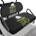 thumbnail image 1 of Pzuqiu Golf Ball Print Golf Cart Seat Cover Set - "I Like My Golf" Slogan Design - Breathable, Washable Protective Covers for EZGO, Club Car & Yamaha, 1 of 9