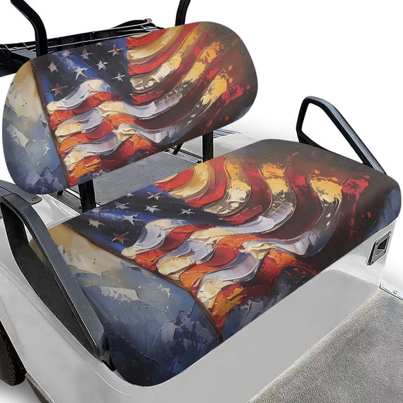 Pzuqiu Golf Cart Seat Covers Comfortable, for Outdoor Sports 2-Seats Cart, Seat Covers for Golf Cart, Compatible with Ezgo 2 Person Seats Golf Carts