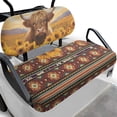 thumbnail image 1 of Pzuqiu Golf Cart Seat Covers Seat Kit Breathable Polyester Cloth, Compatible with Outdoor Golf Carts, for Ezgo Club Car Precedent, Highland Cattle, 1 of 9