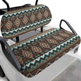 thumbnail image 1 of Pzuqiu Golf Cart Seat Cushion Cover Easy to Install, Compatible with Vehicle Outdoor, Golf Cart Seat Covers (Vintage Geometric Totems 2 Pack), 1 of 9
