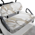 thumbnail image 1 of Pzuqiu Golf Cart Seat Protector Set, Compatible with 2-Seats Cart Outdoor, Golf Cart Seat Covers Suitable for Ezgo Yamaha Seats Breathable, Marble, 1 of 9