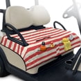 thumbnail image 1 of Pzuqiu Golf Cart Seat Towel Blanket Covers, Compatible with Outdoor, Suitable for Club Car Breathable, Striped Pattern Design, 1 of 7