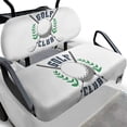 thumbnail image 1 of Pzuqiu Golf Club & Ball Graphic Golf Cart Seat Cover Set - Breathable Stretchable Polyester - Universal Fit for EZGO, Club Car & Yamaha - All-Weather Protective Accessories, 1 of 9