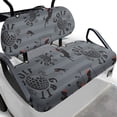 thumbnail image 1 of Pzuqiu Golf Dog Silhouette 2-Piece Golf Cart Seat Covers | Breathable Washable Protective Set Compatible with Most 2-Seater Carts, 1 of 10