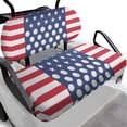 thumbnail image 1 of Pzuqiu Golf Print Golf Cart Seat Towel Blanket American Flag Golf Cart Accessories Seat Covers for Club Car Precedent and Most Original Front Seat Protect Your Golf Car Seat, 1 of 7