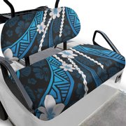 Pzuqiu Golf Seat Covers Cozy, Compatible with Golf Cart Seats Outdoor Sports, Golf Cart Seat Covers Fit for 2 Person Seats Golf Carts Ezgo, Blue Tropical