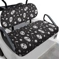 thumbnail image 1 of Pzuqiu Golf Skull Print 2-Piece Golf Cart Seat Covers - Breathable Washable Protective Set for Most 2-Seater Golf Carts, 1 of 10