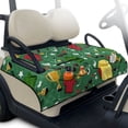 thumbnail image 1 of Pzuqiu Golf Themed Pattern Golf Cart Seat Covers Soft, Foldable, Suitable for Golf Carts, Fit for Yamaha EZGO, 1 of 9