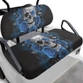 thumbnail image 1 of Pzuqiu Gothic Skull Blue Roses 2-Piece Golf Cart Seat Covers - Breathable Washable Universal Fit for Most 2-Seater Golf Carts, 1 of 10