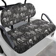 thumbnail image 1 of Pzuqiu Gothic Skull Rose Cat 2-Piece Golf Cart Seat Covers - Breathable Washable Protective Set for Most 2-Seater Golf Carts, 1 of 10