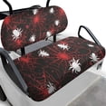 thumbnail image 1 of Pzuqiu Halloween Spider Web 2-Piece Golf Cart Seat Covers - Breathable Washable Universal Protector Set for Most 2-Seater Golf Carts, 1 of 10