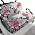 thumbnail image 1 of Pzuqiu Hibiscus Pattern Golf Cart Seat Covers Breathable, Decorative Golf Cart Bench Seat Covers Fit for Ezgo, 1 of 10