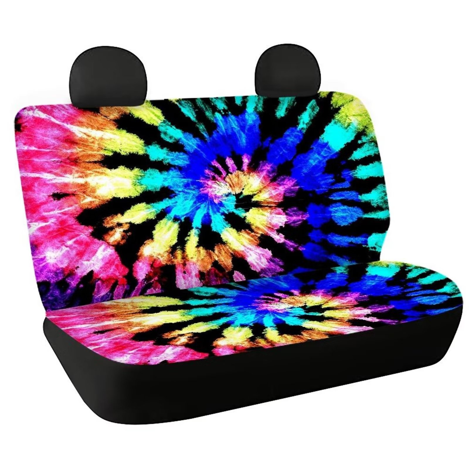 Pzuqiu Hippie Tie Dye Car Seat Covers Back Seat Only,Car Accessories Seat Covers for Cars for