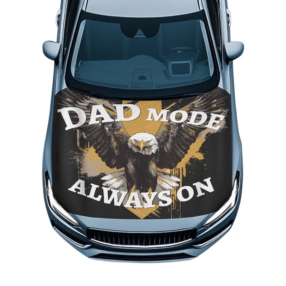 Pzuqiu Hood Covers for Cars Eagle Print Decorate Stretch Fabric, Sunproof Easy to Install Car Hood Cover Protector for Sedans Pickup Truck