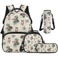 thumbnail image 1 of Pzuqiu Horse Big Bow School Backpack Set for Kids with Lunch Bag 17 Inch Book Bags for Girls 10-12 Years Old, Schoolbag for Boys Pencil Bag Water Bottle Bag School Bookbag Sets, 1 of 7