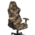 thumbnail image 1 of Pzuqiu Hunting Camo Deer 4 Piece Gaming Chair Cover Non-Slip Seat Cushion Protectors Slipcover with Armrest Protectors Comfortable Gaming Chair Covers Set, 1 of 7