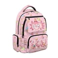 thumbnail image 1 of Pzuqiu Ice Cream Axolotl Schoolbag for Girls 17 Inch Lightweight Breathable Kids Backpacks 10-12 Years Old Laptop Daypack Portable School Bookbags with Adjustable Shoulder Strap, 1 of 7