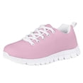 thumbnail image 1 of Pzuqiu Kids Walking Shoes Simple Pure Pink Comfortable Fashion Running Shoes Breathable Air Mesh Sneakers for Child Size 11, 1 of 7