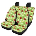 thumbnail image 1 of Pzuqiu Ladybug and Daisy Pattern Car Seat Covers 3 Pack, Car Accessories Set Polyester Easy to Install Breathable for Cars Truck most Cars, 1 of 10