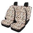 thumbnail image 1 of Pzuqiu Leopard Print Car Seat Covers Full Set Easy to Install Front and Rear Seat Cover Set Durable Interior Accessories Car Seat Covers Set Fit for Truck Cars, 1 of 10