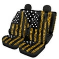 thumbnail image 1 of Pzuqiu Leopard Print Flag Car Seat Covers Full Set Soft Front and Rear Seat Cover Set 4 Seats Car Seat Protector Easy to Install Automotive Cover Accessories Fit for Most Cars And Trucks, 1 of 7