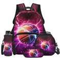 thumbnail image 1 of Pzuqiu Lightning Basketball 17 Inch School Backpack Set 4PCS for Boys Girls Breathable Back School Bag with Insulated Lunch Box Pencil Case Water Bottle Holder for Teens Boys, 1 of 7