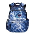 thumbnail image 1 of Pzuqiu Lightning Shark Print Backpack for Boys Ultra-Soft Breathable School Bookbag Large Capacity Lightweight Laptop Daypack with Multiple Pockets for Travel Hiking 8-16 Years, 1 of 7