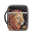 thumbnail image 1 of Pzuqiu Lion Bible Book Holder Bag for Women Large Bible Cover Church Bag Tote Bags Quilted Bibles Protective with Durable Handle&Pocket Ideal for Baptism Christenings, 1 of 7
