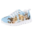 thumbnail image 1 of Pzuqiu Lovely Dog Sneakers for Girls Animal Print Running Sneakers Size 5 Boys Lightweight Casual Walking Shoes Lace Up, 1 of 7